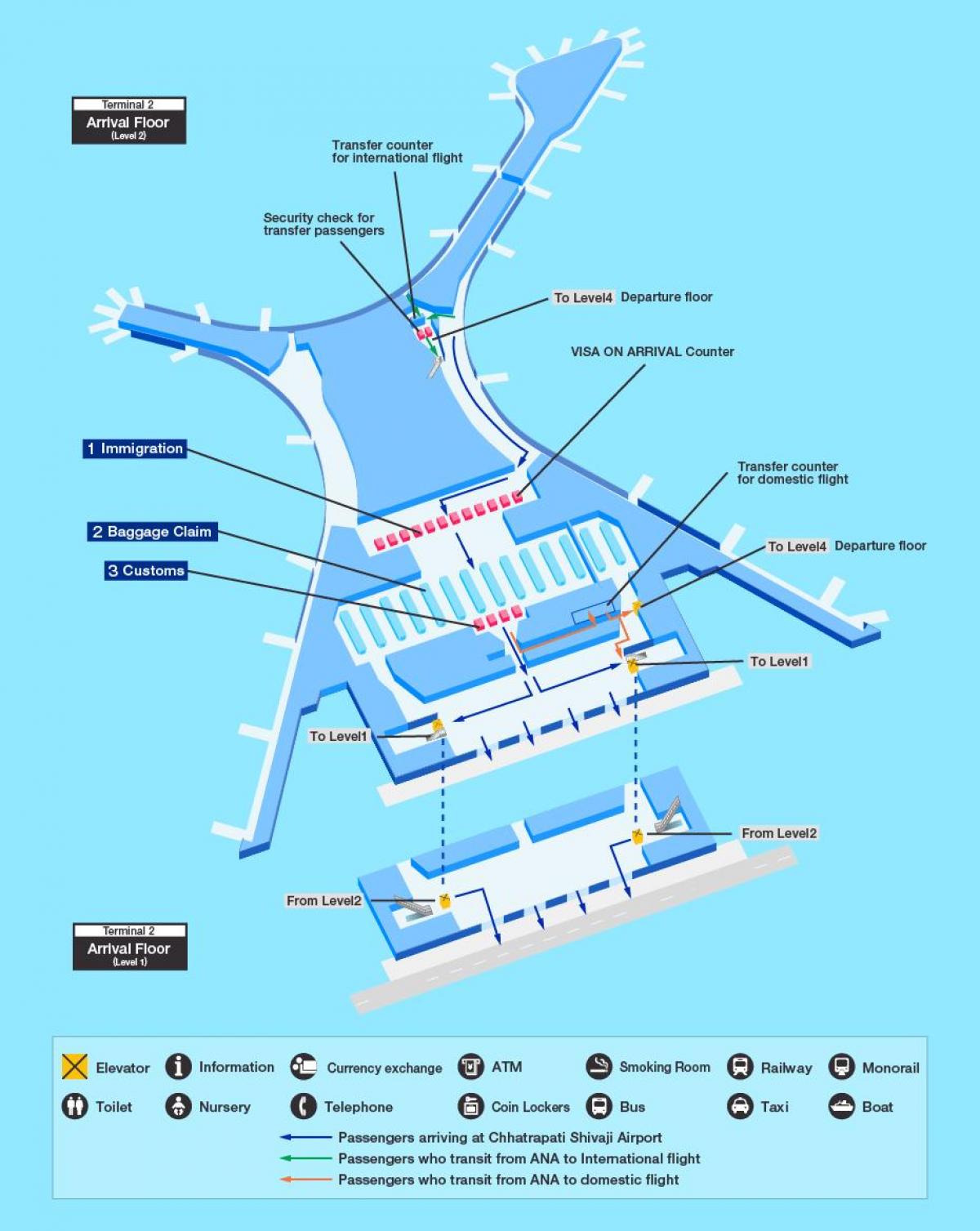 žemėlapis Mumbai international airport