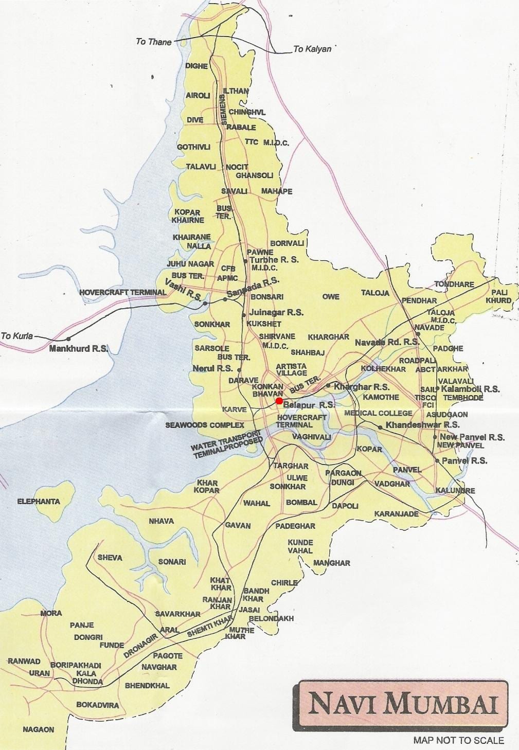 žemėlapis navi Mumbai miesto