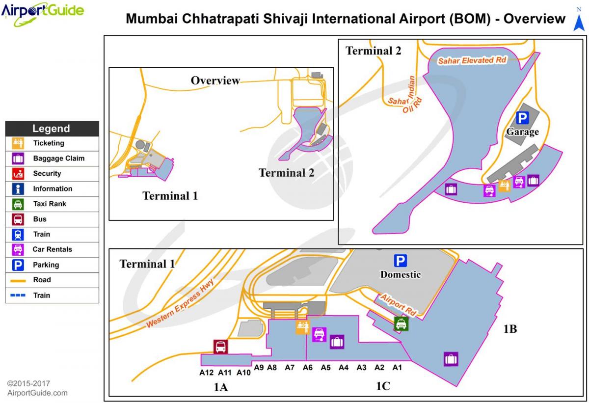 Chhatrapati Shivaji terminus žemėlapyje