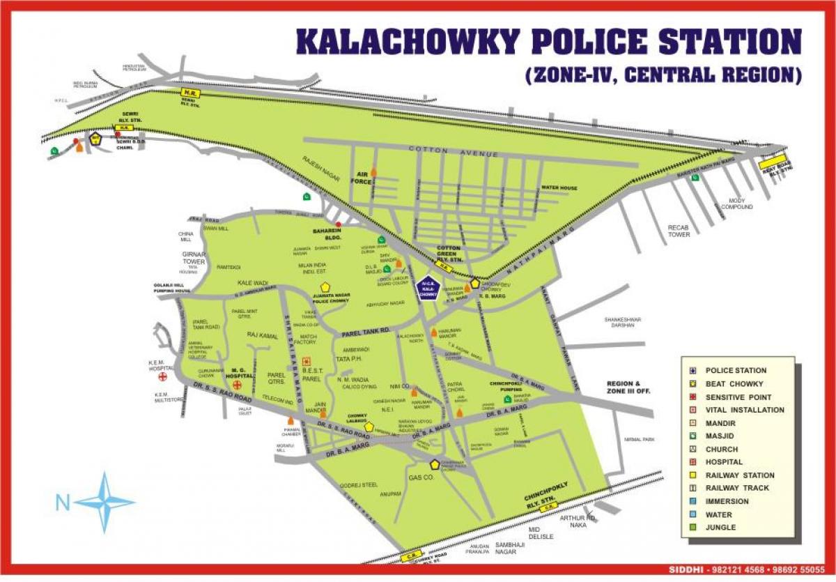 žemėlapis Kalachowki Mumbajus