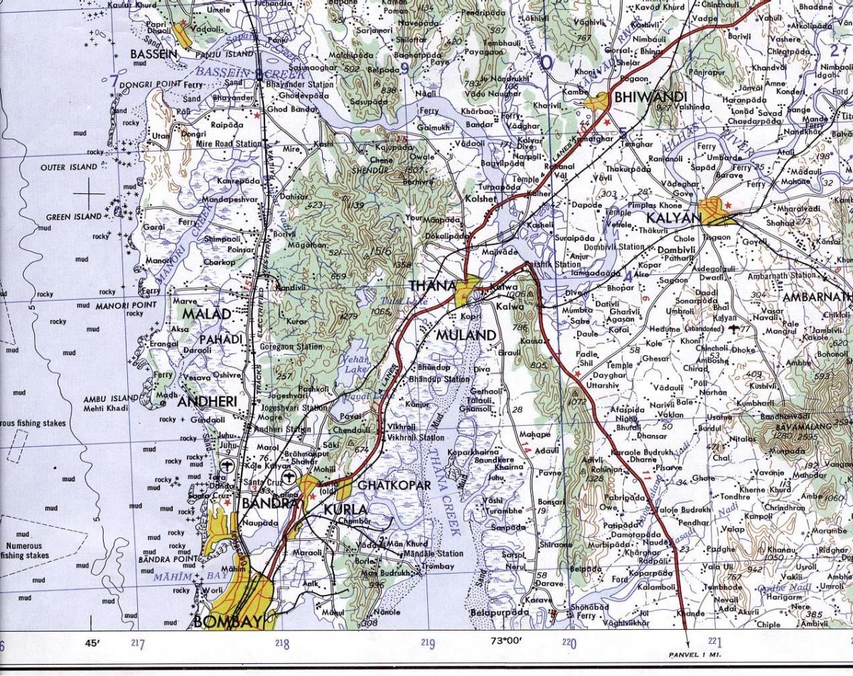 Mumbajus Kaljanas žemėlapyje