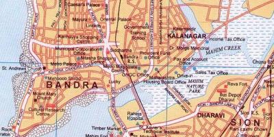 Žemėlapis bandra Mumbajus