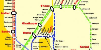 Mumbai central line stotis map