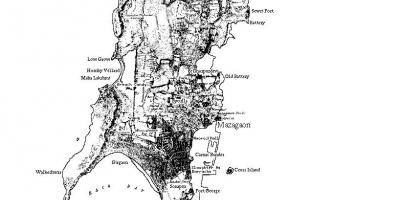 Žemėlapis Mumbajaus salos