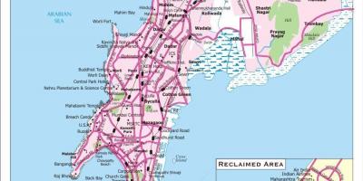 Kelių žemėlapis Mumbajus