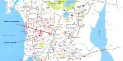 Mumbajus vietos maršruto žemėlapį