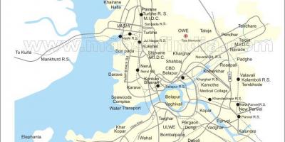 Žemėlapis naujų Mumbajus