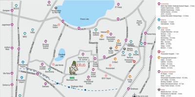 Powai Mumbajus žemėlapyje